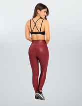 Leggins Básico Metalizado Rubí